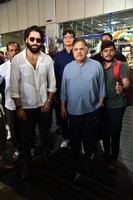 Thandel Movie Team at Vizag Airport Stills